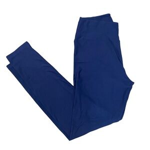 LuLaRoe Women's Butter Soft Leggings One Size Solid Light Navy Blue